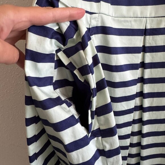 GAP Stripe Sateen Fit & Flare Dress - Picture 6 of 6